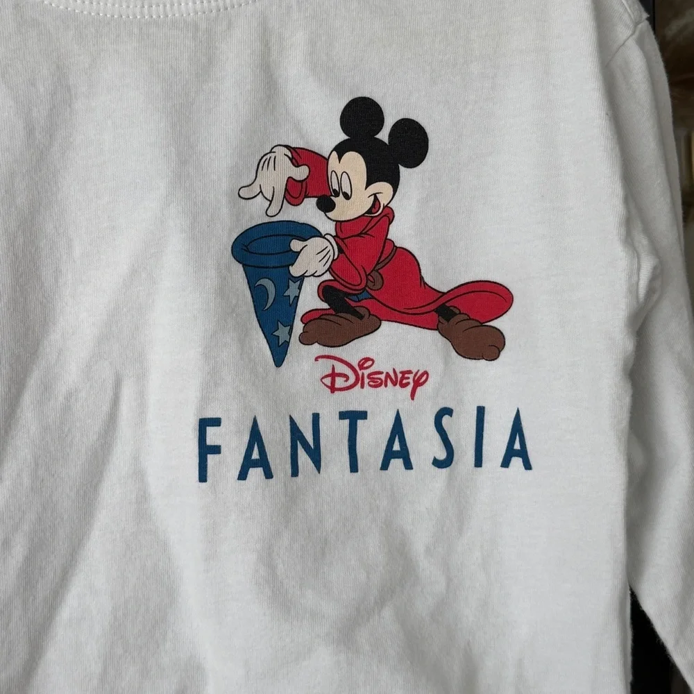 Zara Kids x Disney Fantasia Mickey Mouse tee long sleeve toddler boy girl unisex